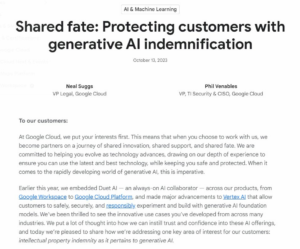 Google to protect users in AI copyright accusations